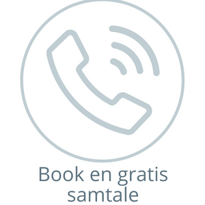 Cirkel med telefonrør der ringer.